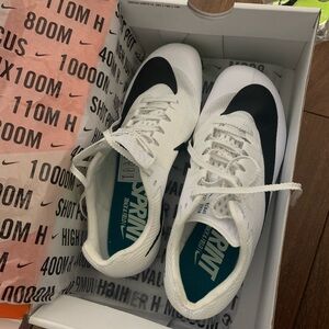 Nike White and Black Sprint Shoes